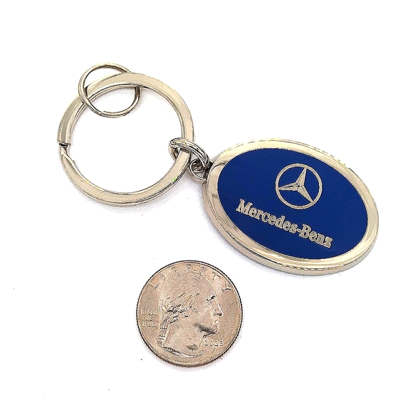 Genuine Mercedes Benz Keychain Fob Purse Charm OEM-Vintage - Picture 3 of 4